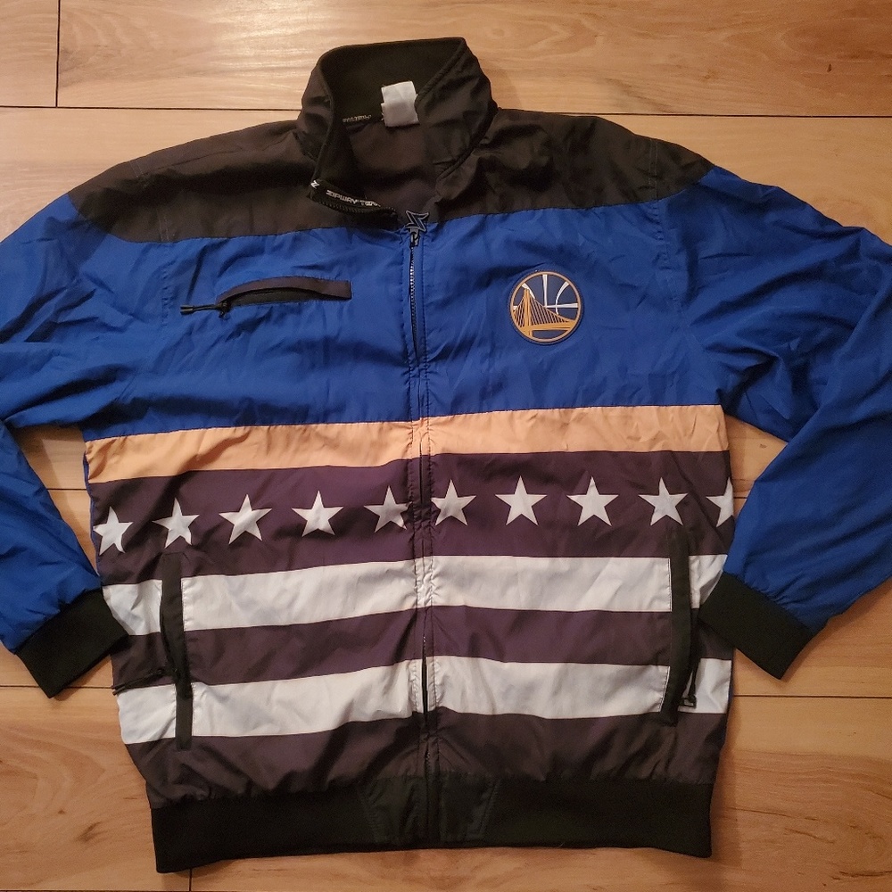 VINTAGE GOLDEN STATE WARRIORS ZIPWAY JACKET